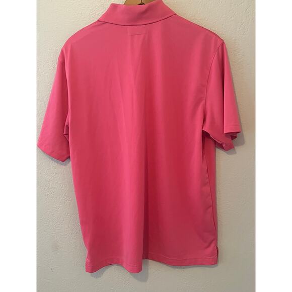 Men's Ben Hogan Performance Pink Golf Athletic Polo Summer Shirt Size Medium - Picture 2 of 4